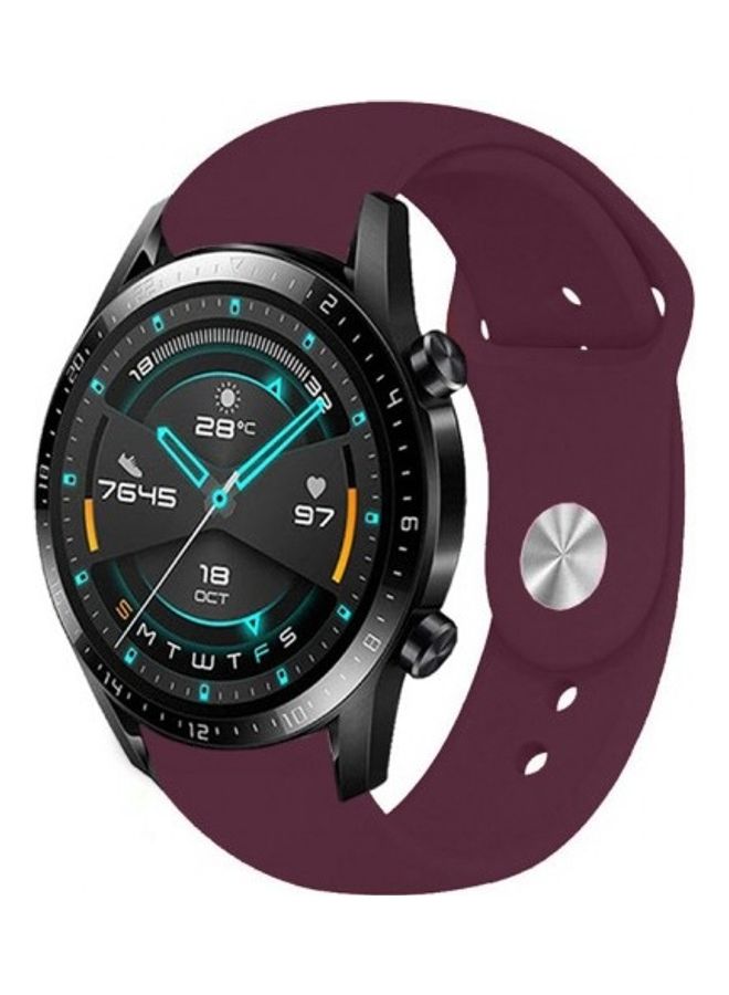 MARGOUN Silicone Replacement Band for Huawei GT2 Watch Purple - Image 1