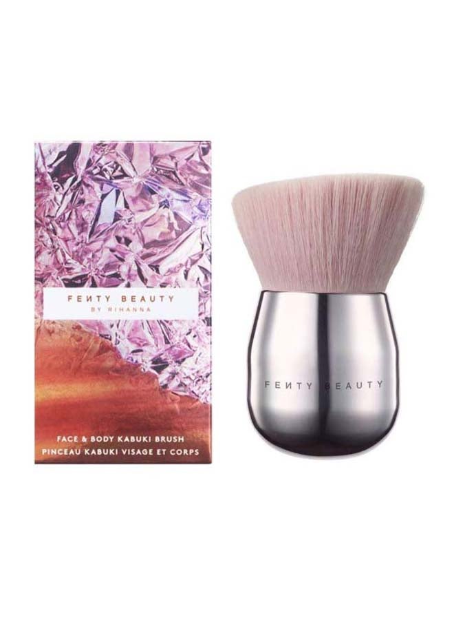 FENTY BEAUTY Face And Body Kabuki Brush Silver/Pink  - Image 3