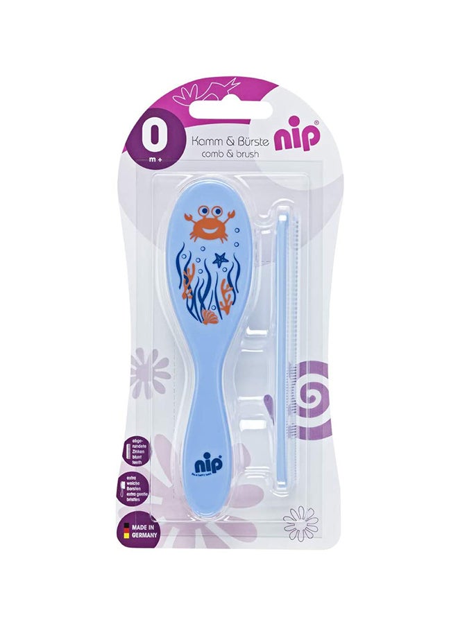 nip 2-Piece Hair Comb And Brush Set -  Assorted - Image 3