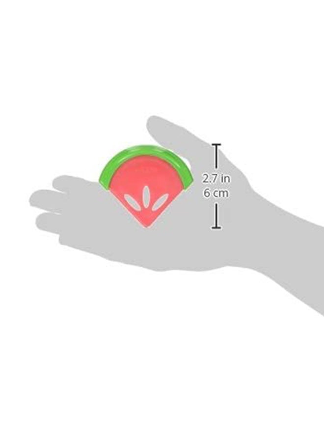 عضاضة أسنان كوليز لينة ومرنة بتصميم بطيخ ، أحمر / أخضر - طراز TE220-P2