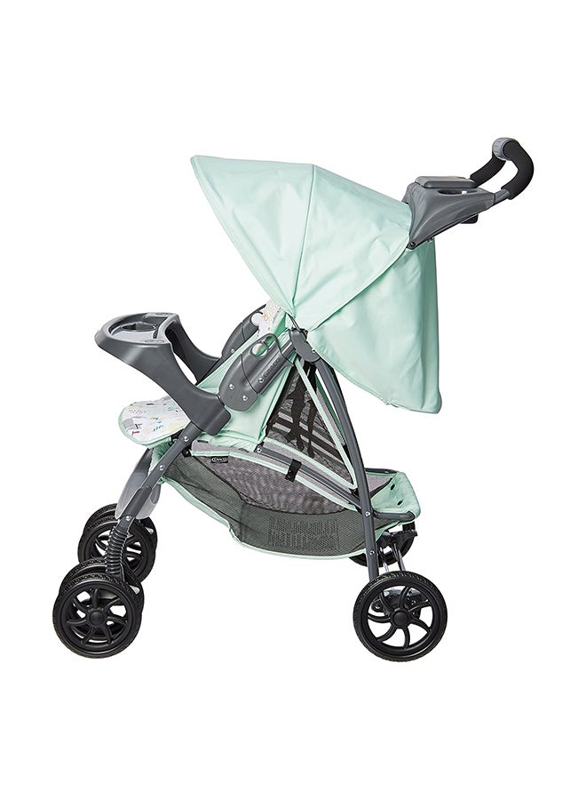 Mirage Plus Aztec Comfortable Stroller Travel System With Large Canopy And Adjustable Recline Positions- Light Green