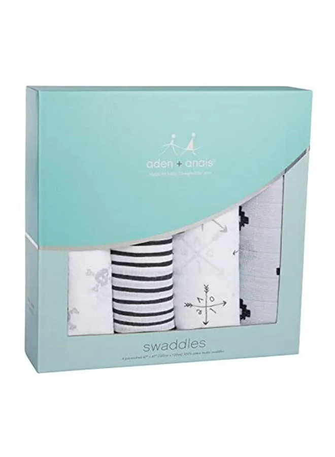 aden + anais Classic Swaddles, Pack of 4 - Lovestruck