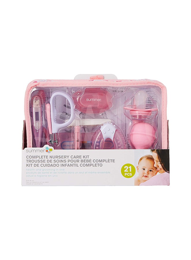 21-Piece Complete Nursery Care Kit, 0+ M - Pink/White - v1623843715/N11583788A_3