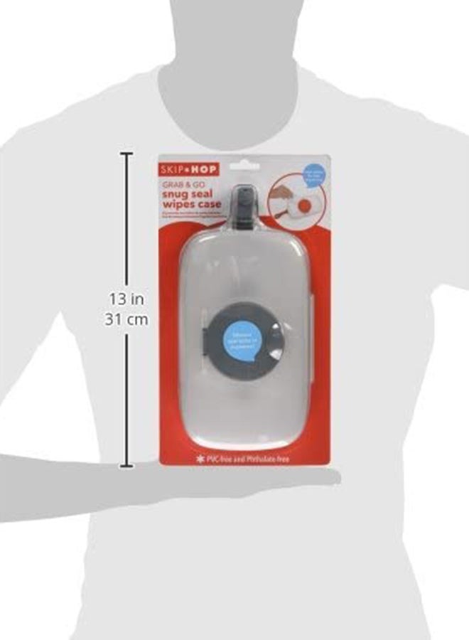 Skip Hop - Grab And Go Snug Seal Wipes Case Grey - Image 1