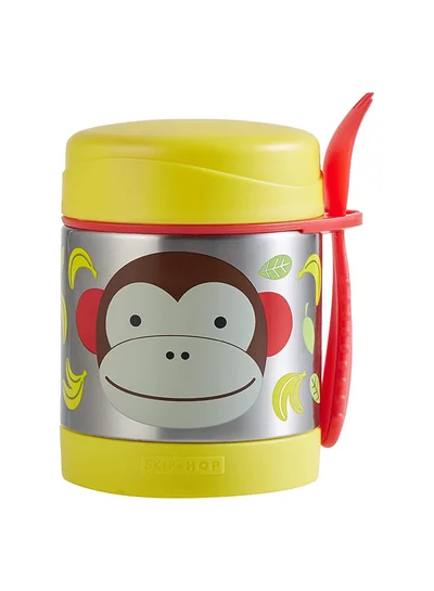 Skip Hop Zoo Insulated Little Kid Food Jar Monkey