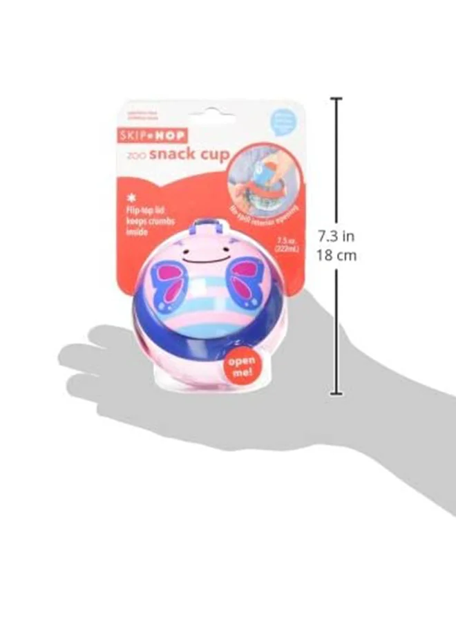 Skip Hop Zoo Toddler Snack Cup, Blossom Butterfly