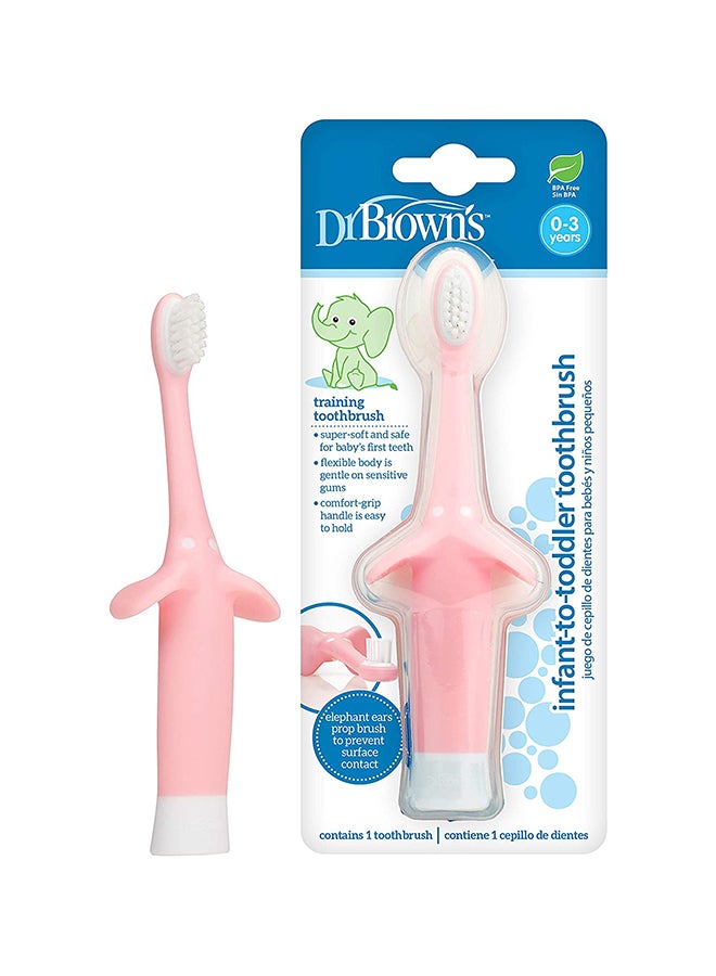 Dr. Brown’s Infant-to-Toddler Toothbrush, Pink  - Image 4