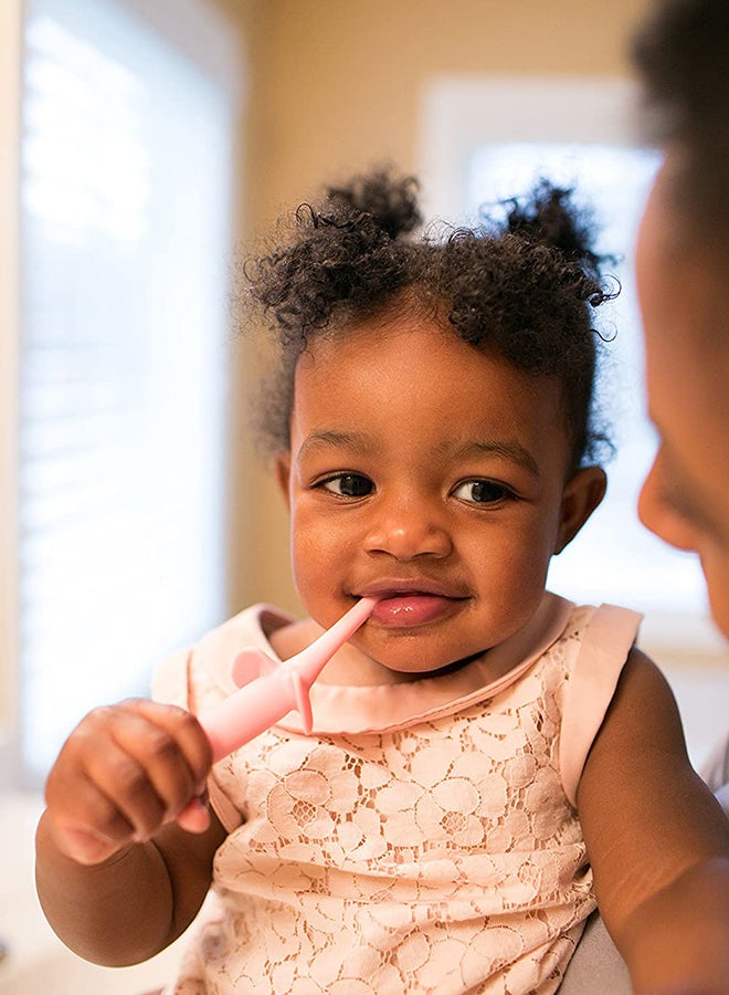 Dr. Brown’s Infant-to-Toddler Toothbrush, Pink  - Image 5