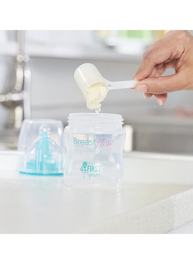 the FIRST years - Breastflow Feeding Bottle, Pack Of 3, 5oz - Clear/Green/White - Image 1