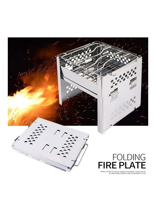 XiuWoo Portable Folding Stainless Steel Wood Burning Camp Stove with Bag 205 x 155 x 26mm  - Image 2
