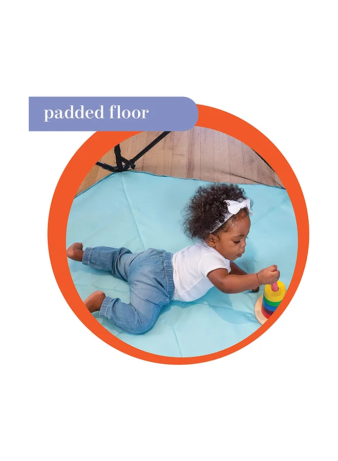 summer infant Pop N Play Deluxe Ultimate Yard - Grey/Blue/Black