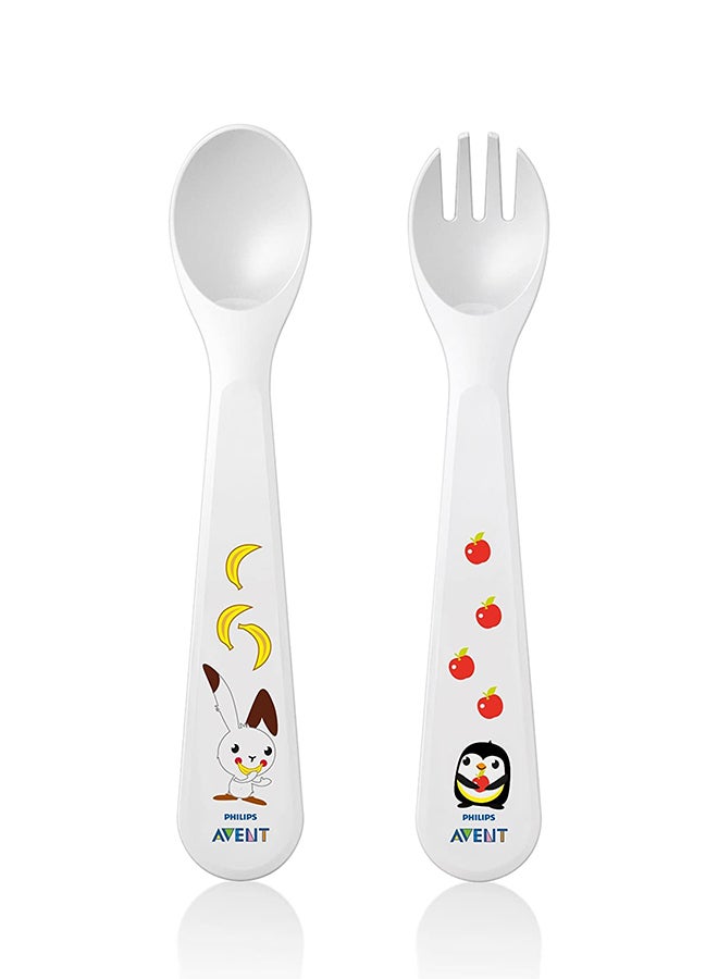 PHILIPS AVENT - Toddler Fork, Spoon And Knife Set - Image 1
