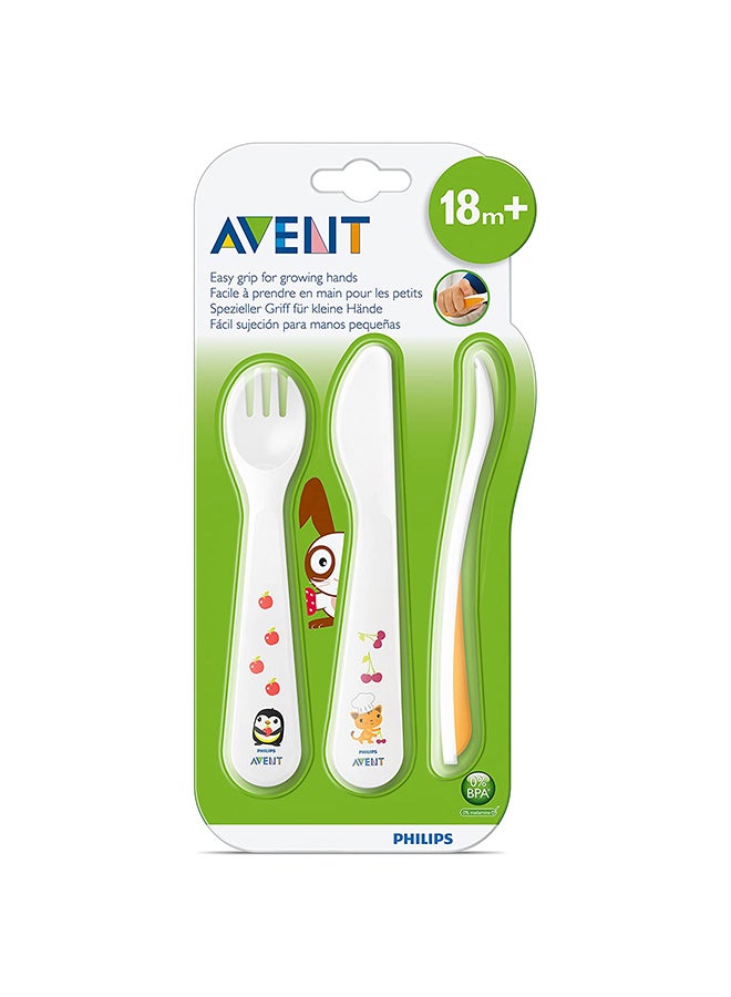 PHILIPS AVENT - Toddler Fork, Spoon And Knife Set - Image 1