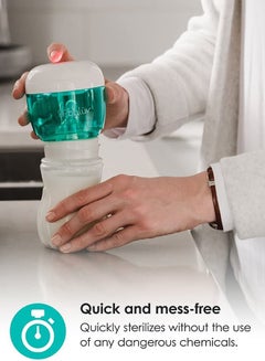 bbluv 2-in-1 UV Sterilizer Chemical-Free Clinically Proven Sterilization For Pacifiers, Bottle Nipples, Sippy Cup Spouts And Toothbrush Heads, Compact And Portable For On-the-Go Use  - Image 4