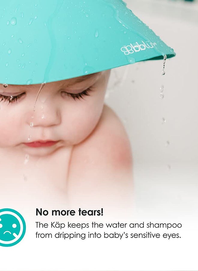 bbluv Käp Silicone Shampoo Repellent Cap – Adjustable, Soft & Waterproof Baby Shower Hat – Tear-Free Bathing Protection for Eyes & Ears – BPA & PVC-Free (0+ Months)  - Image 4