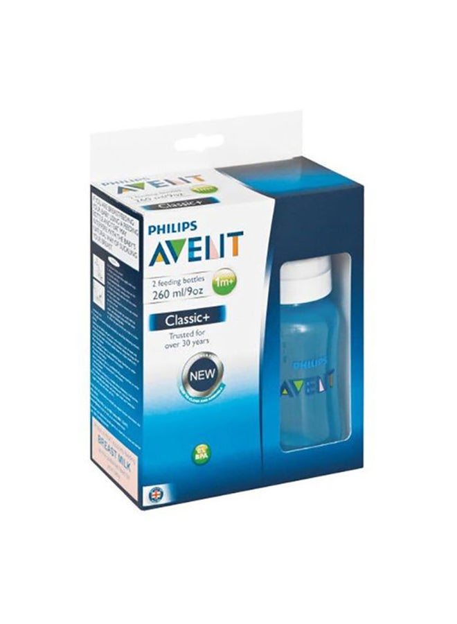 Classic Plus Feeding Bottle, Blue, 260 ml
