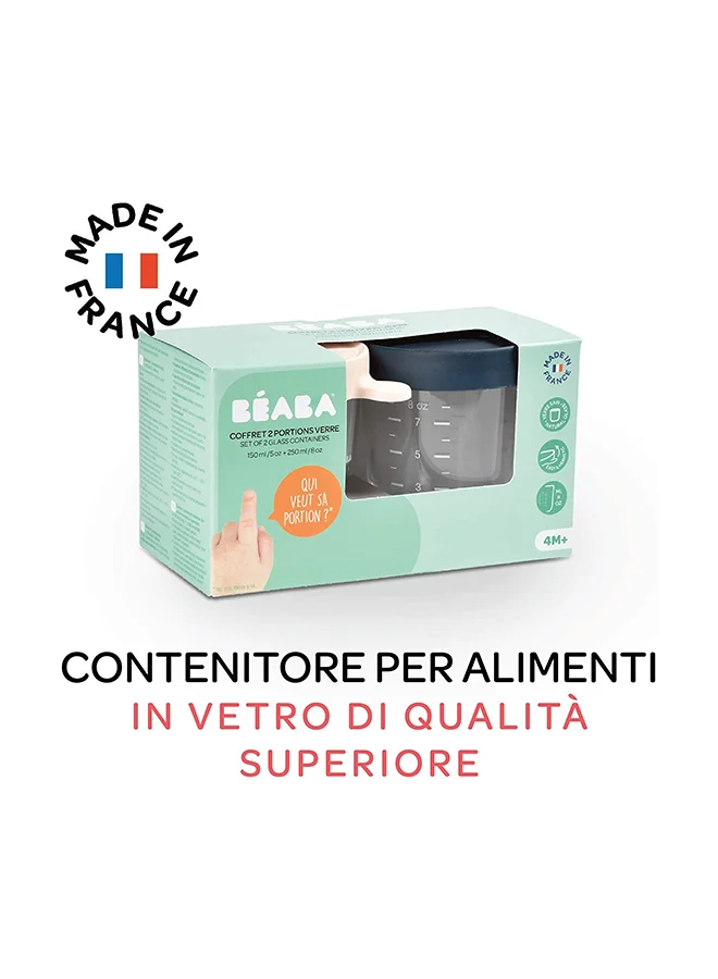 BEABA 2-Piece Glass Containers Set