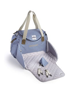 BEABA Sydney Iibaby Changing Bag Diaper Bag For Babies And Newborn Large Capacity Baby Changing Matiso Thermal Lunch Pouch Buggy Attachment System Print Blue  - Image 4