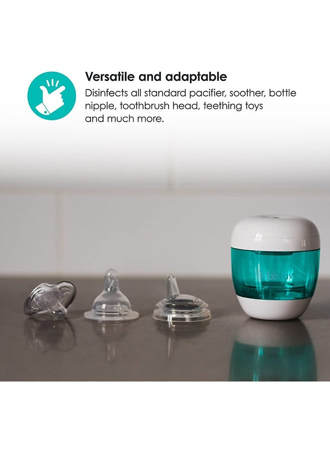 bbluv - 2-in-1 UV Sterilizer Chemical-Free Clinically Proven Sterilization For Pacifiers, Bottle Nipples, Sippy Cup Spouts And Toothbrush Heads, Compact And Portable For On-the-Go Use - Image 1