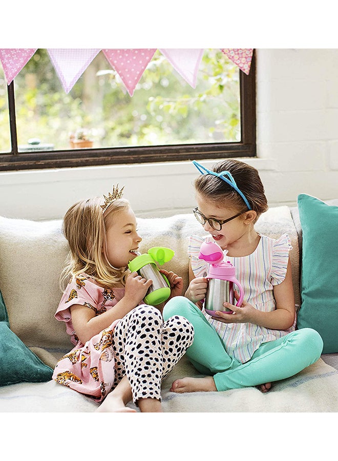 Munchkin - Cool Cat Straw Cup, 12+ M - Pink/Silver - Image 1