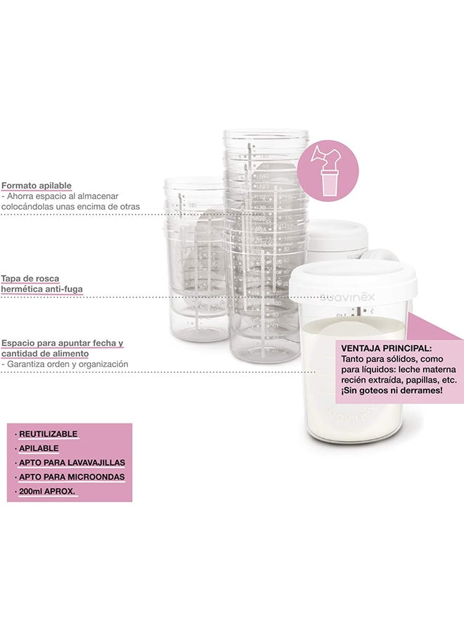 Milk Storage Container 10 Units