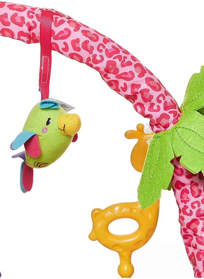 summer infant 3-Stage Deluxe 360 Degree Rotational Super Seat With 6 Playful Toys, Island, Pink/Green - SI/13306