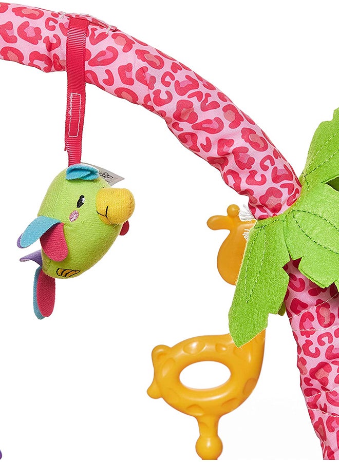 summer infant - 3-Stage Deluxe 360 Degree Rotational Super Seat With 6 Playful Toys, Island, Pink/Green - SI/13306 - Image 1