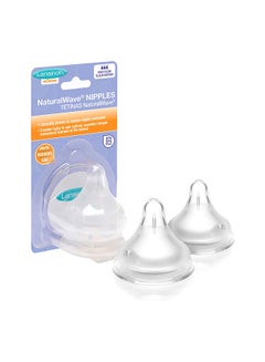 Lansinoh 2-Piece NaturalWave Fast-Flow Nipples  - Image 2