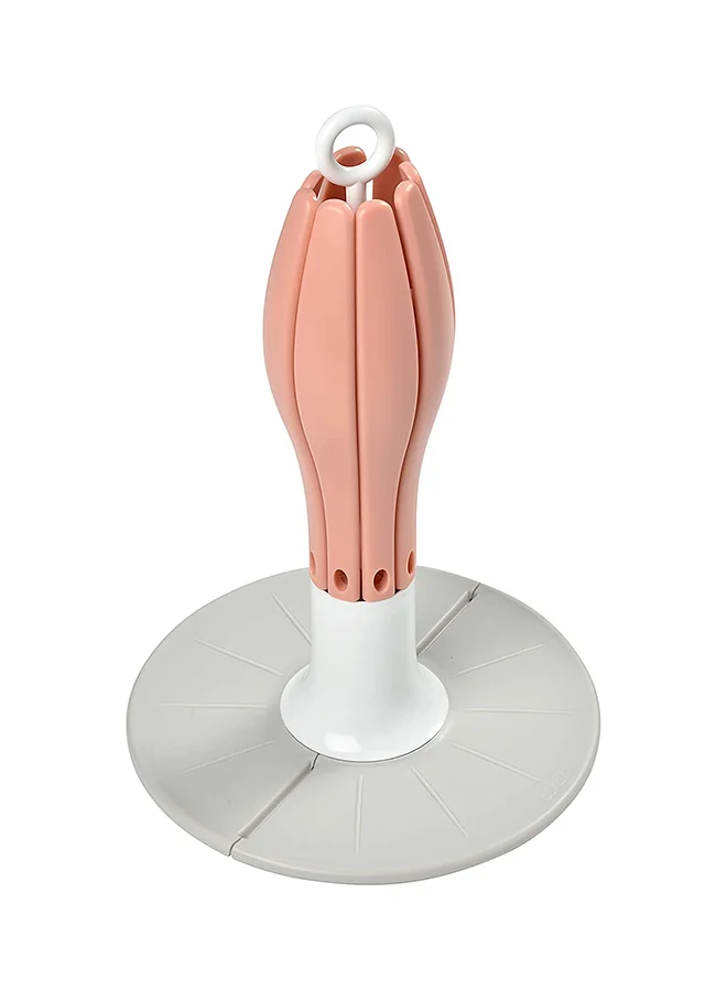 BEABA Foldable Baby Bottle Rack For Drying 8 Bottles And Accessories Compact And Transportable Babypink