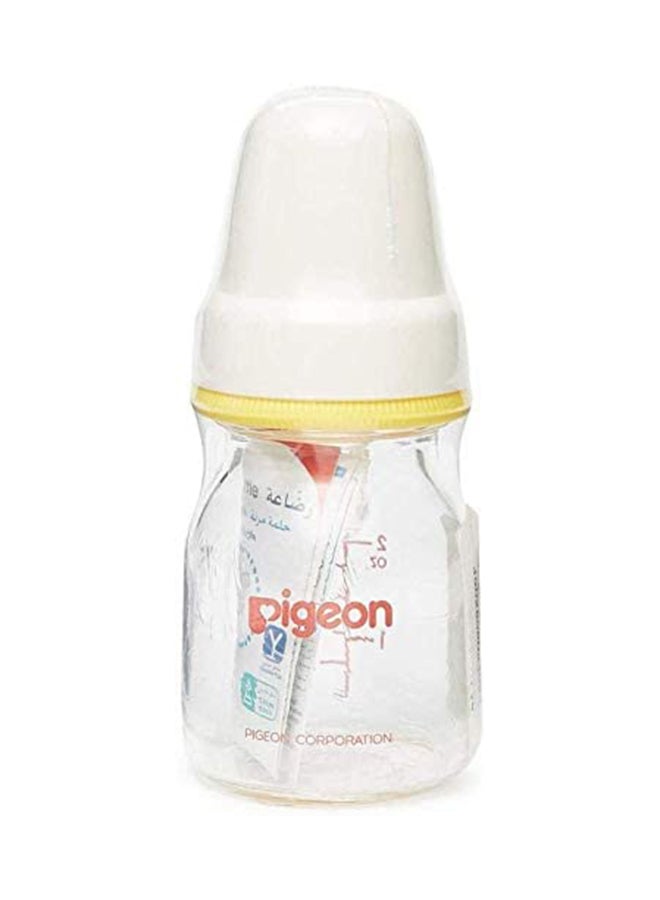 pigeon Glass Juice Feeder, 50 mL - Clear/White/Blue  - Image 3