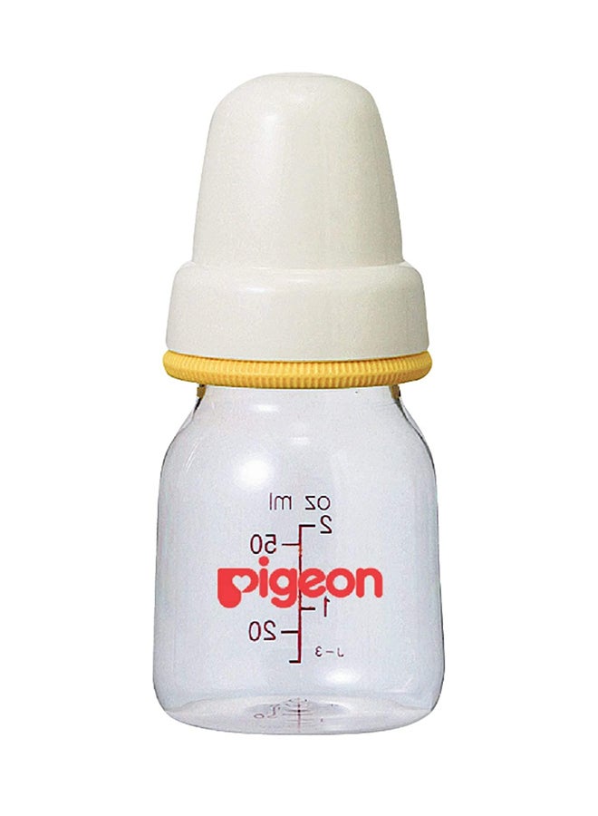 pigeon Glass Juice Feeder, 50 mL - Clear/White/Blue  - Image 2