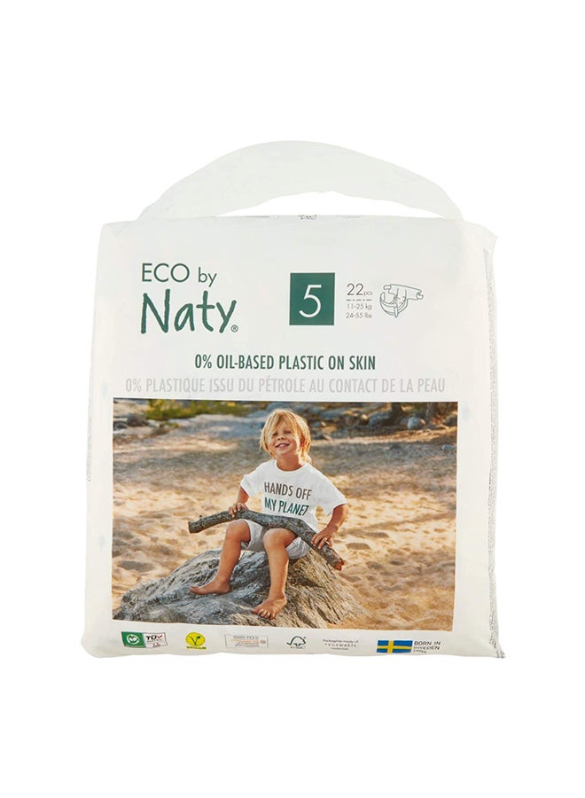 Naty Eco Diapers, Size 5, 11-25 Kg, 22 Count - Image 1