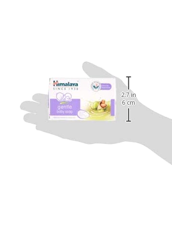 Himalaya - Gentle Baby Soap With Olive Oil And Almond Oil, Pack Of 6 - 125g - Image 1