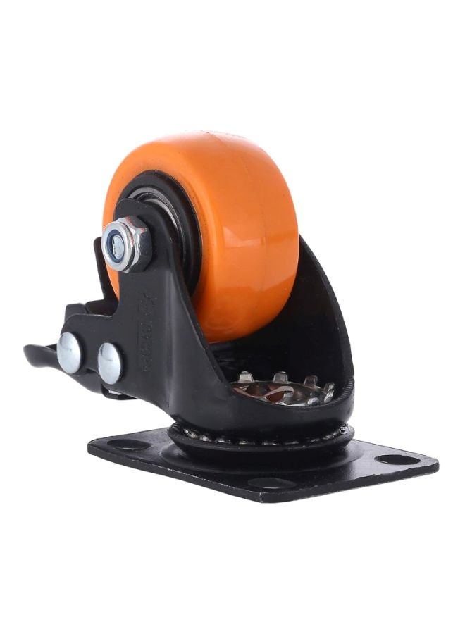 بي إم بي تولز عجلة محورية دوارة متوسطة التحمل مع فرامل برتقالي/أسود - Image 2
