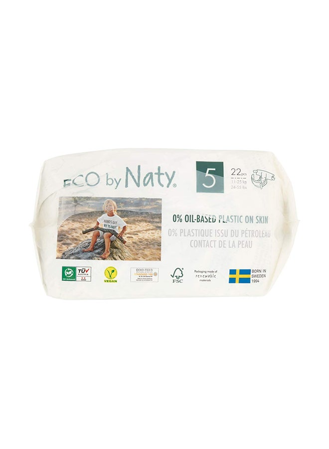 Naty Eco Diapers, Size 5, 11-25 Kg, 22 Count - Image 2