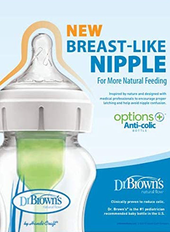 Dr. Brown’s Option Plus Wide Neck Feeding Bottle, 270 ml - Image 3
