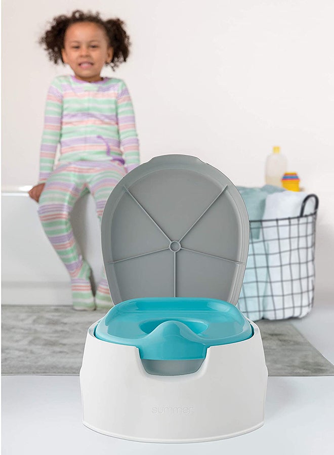 summer infant - 2-In-1 Step Up Potty Training System, 18+ M - Grey/Blue - Image 1