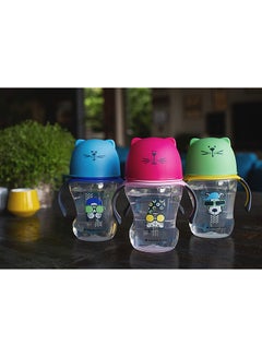 tommee tippee Soft Sippee Transition Cup, 12+ M, 300 mL - Clear/Pink/Yellow  - Image 5