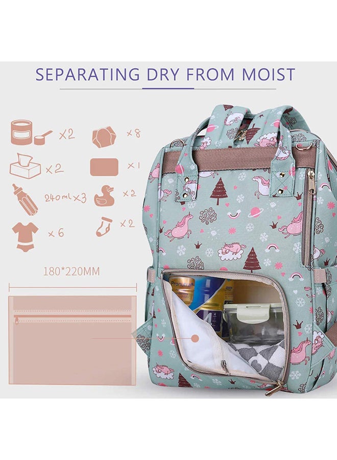 Dream Sky Printed Diaper Bag With Usb And Hooks, Multiple Inner Pockets, Waterproof Pocket, 6-9 Months - v1623844401/N40930156A_6