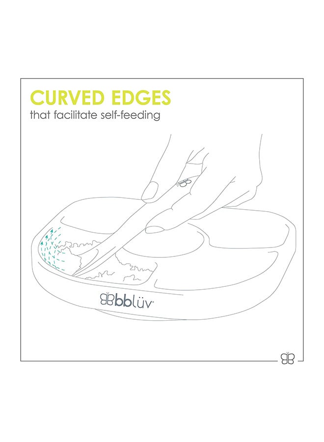 bbluv - Silicone Plate With Spoon - Image 1