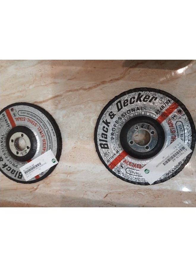 BLACK+DECKER Professional Metal Cutting Disc White/Black/Red 100x6x16mm - Image 3
