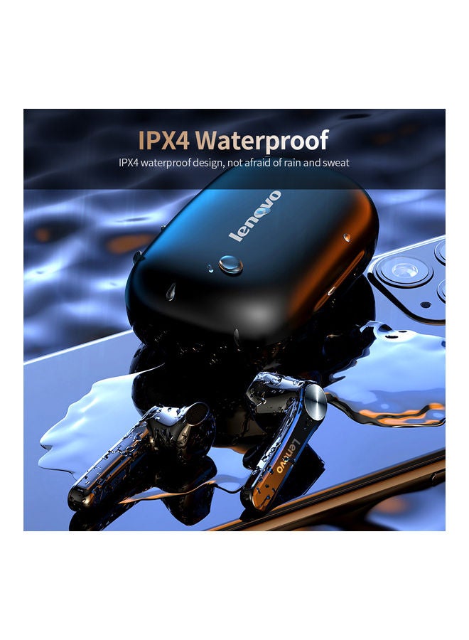 لينوفو سماعة أذن داخلية لاسلكية تعمل بتقنية البلوتوث مع علبة شحن رقمية أبيض - Image 3