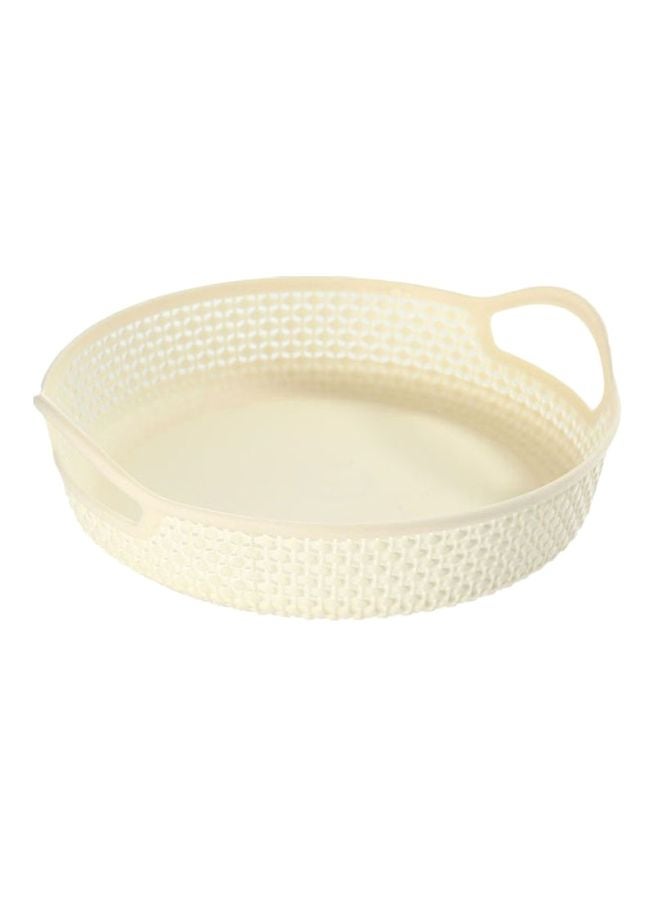LAWAZIM 4-Piece Round Fruit Baskets White 27x25.6x5.5cm - Image 4