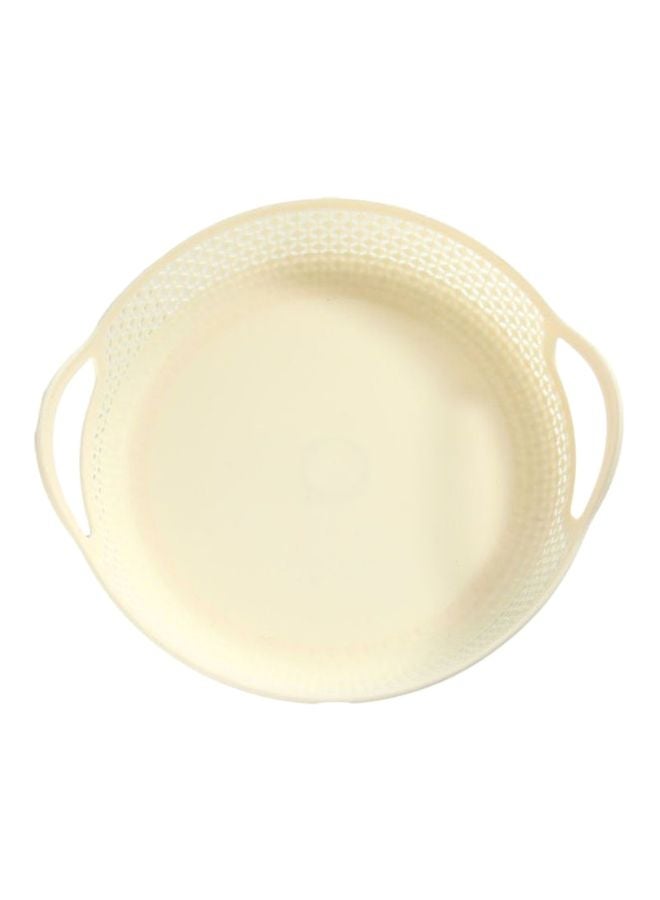 LAWAZIM 4-Piece Round Fruit Baskets White 27x25.6x5.5cm - Image 5