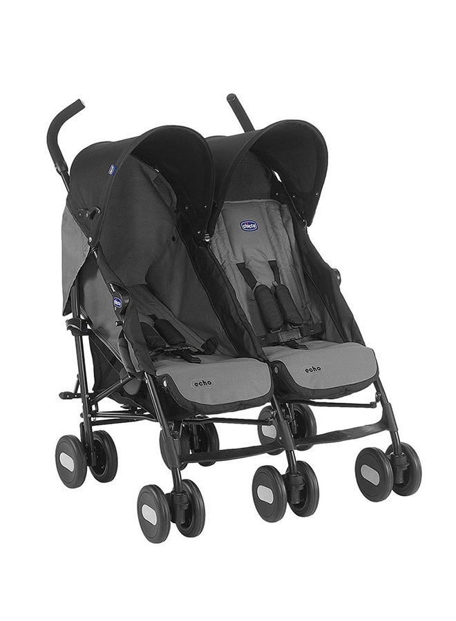 Chicco - Echo Twin Stroller 0M-3Y,Coal - Image 1