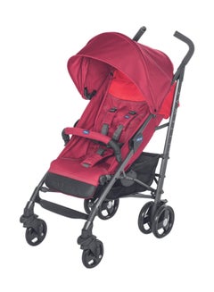 Lite Way 3 Basic Baby Single Stroller With Bumper Bar, 5 Harness Point, Folded, 0 Months -3 Years, Red Berry