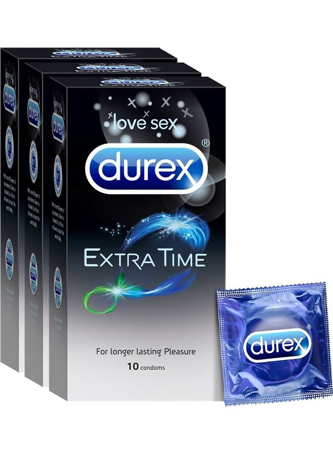 Durex Pack Of 3 Extra Time Condoms - Image 1