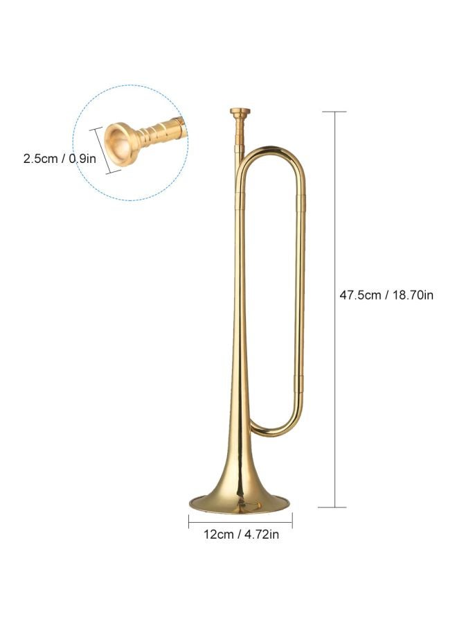 Muslady - C-Bugle Trumpet with Mouthpiece - Image 1