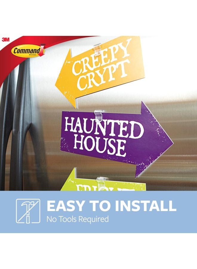 Command Pack Of 6 Fridge Clips Clear 1.25x0.62inch - Image 3