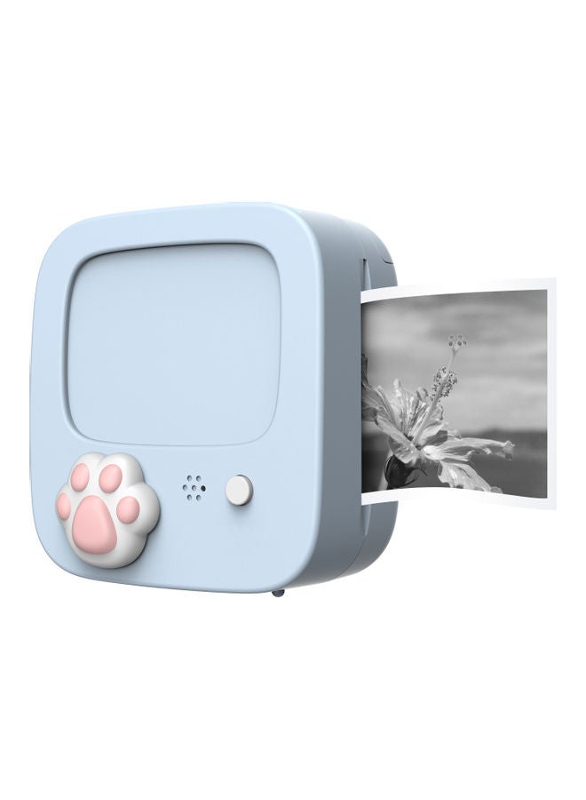 Mini Pocket Photo Printer Blue - Image 1